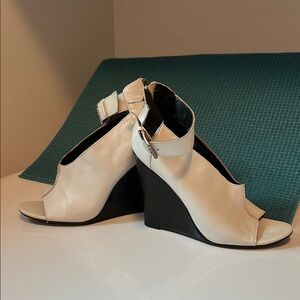 Trouve Two-Tone Wedge Sandals
